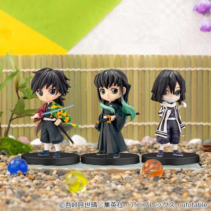 โล๊ะ‼️(แท้ / Lot JP) Kimetsu no Yaiba - Qposket petit vol.3 - Giyu , Muichiro , Obanai โมเดล ดาบพิฆา