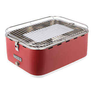 สุดยอด!🍟 เตา BBQ ถ่านทรงสี่เหลี่ยม HAFELE ECOM-092 สีแดง BBQ GRILL HAFELE ECOM-092 SQUARE RED สินค้าคุณภาพสูง