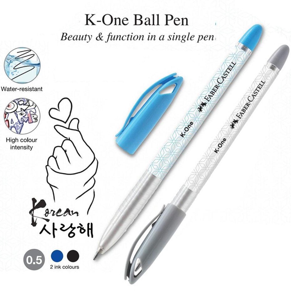 30PCSFaber-Castell 0.5 มม.K-One Ball Pen Faber-Castell K-One Ball Pen K-One 642051 642099 0.5มม