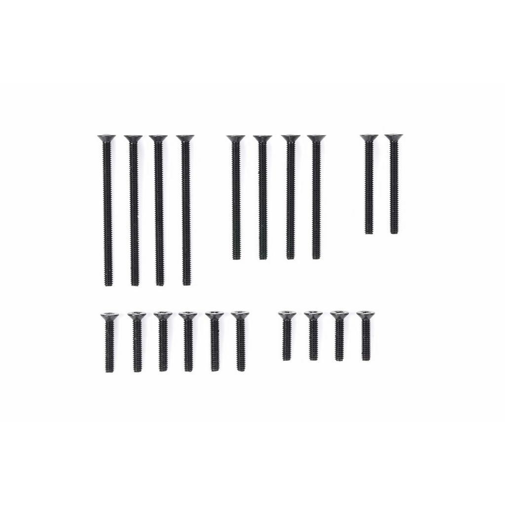 TAMIYA 95415 JR COUNTERSUNK SCREW SET BLACK Stainless Steel น็อตดำ เต็ด