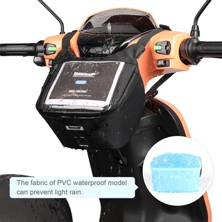 Rhinowalk Waterproof Handlebar กระเป๋าใส่โทรศัพท์จักรยาน Kapcai รถจักรยานยนต์ fon bag