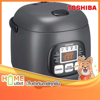 TOSHIBA หม้อหุงข้าวดิจิตอล 0.54 ลิตร สีเทาดำ รุ่น RC-5MM(KH)A (15554)