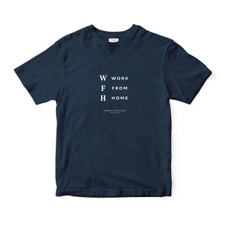 ราคาต่ำสุดTWENTYSECOND TEE WORK FROM HOME NAVYขนาดเต็มS-3XL