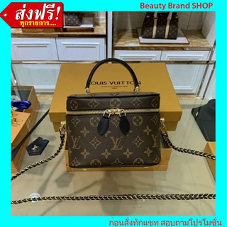 🔥 ราคาส่ง งานตรงปก เป๊ะมาก🔥 Louis Vuitton Venity PM Bag Original Grade Full Set Option หนังแท้ 100%