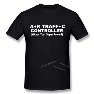 เสื้อยืดแขนสั้นลําลอง พิมพ์ลาย The Air Traffic Controller What Is Your Superpower สไตล์ลําลอง สําหรับผู้ชายS-5XL