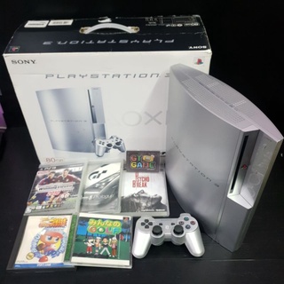 SONY PS3 Satin Sillver 🎮 80GB. BoxedCECHL00 / Original Japan 🇯🇵90% 🤩