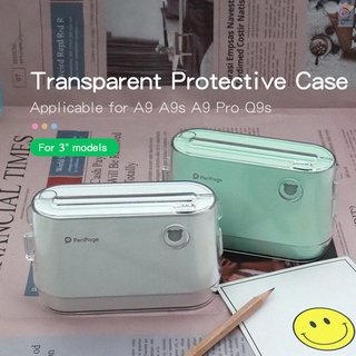 Nt Peripage เคสใสพร้อมเชือกแบบพกพาสําหรับ A9 / A9S / A9 Pro / Q9S Mini Bt Thermal Printer