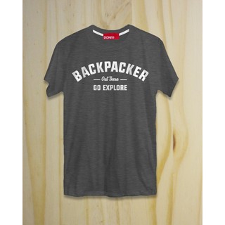 เสื้อยืด Backpacker สีเทา แบรนด์ DONt