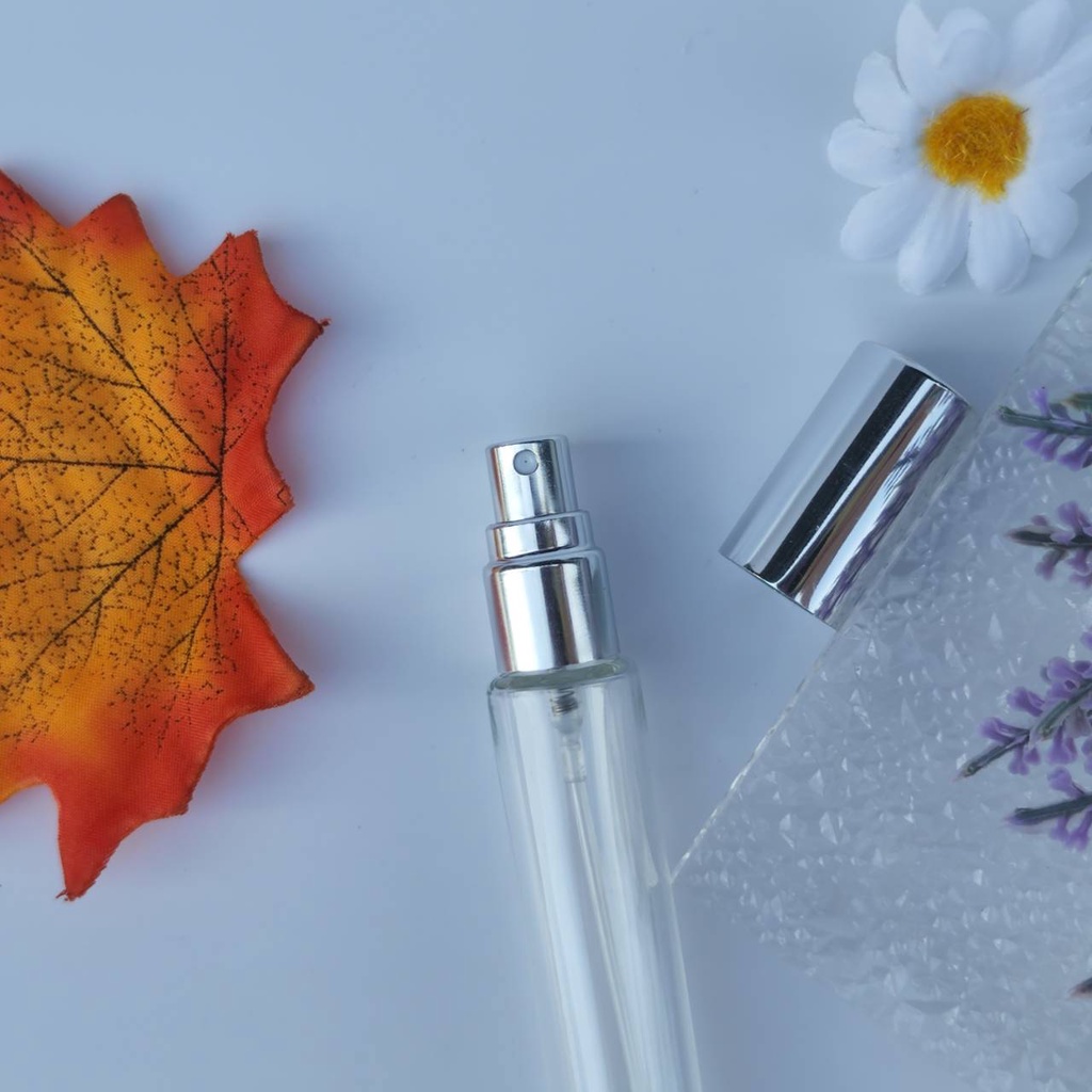 ขวดแก้วสเปรย์ใส่น้ำหอมสีใส ขนาด10ml ขวดแก้วบรรจุภัณฑ์สำหรับบรรจุน้ำหอมทุกชนิด แพ็กเกจเครื่องสำอาง