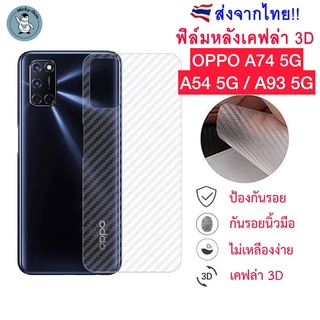 ฟิล์มหลัง Oppo A74 5G/A93 5G/A54 5G ฟิล์มกันรอยเคฟล่า 3D (ส่งจากไทย)