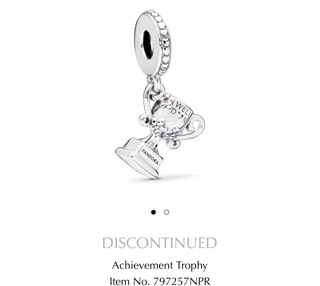 New Pandora Achievement Trophy Dangle Charm แท้ 💯%