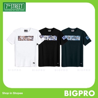 เสื้อยืดผ้าฝ้ายพิมพ์ลายขายดี ┋7th Street เสื้อยืด แนวสตรีท รุ่น Camo (ขาว - ดำ - กรมเข้ม) PRG001 , PRG002 , PRG006 ของแท