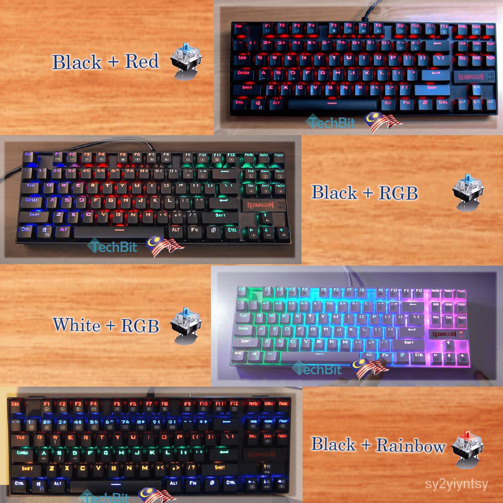 Redragon K552 RGB Kumara 87 TKL Hot swappable Mechanical Keyboard Best