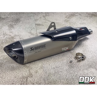 ปลายท่อ Akrapovic XADV750 ตรงรุ่น เลสสีเงินยิงทราย ปสากคาร์บอนเคฟล่าแท้ ครอบคาร์บอนเคฟล่าแท้ โลโก้เลเซอร์