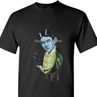 เสื้อยืดผ้าฝ้าย เสื้อยืด เสื้อท็อปส์ ลาย Franz Kafka งานศิลปะ