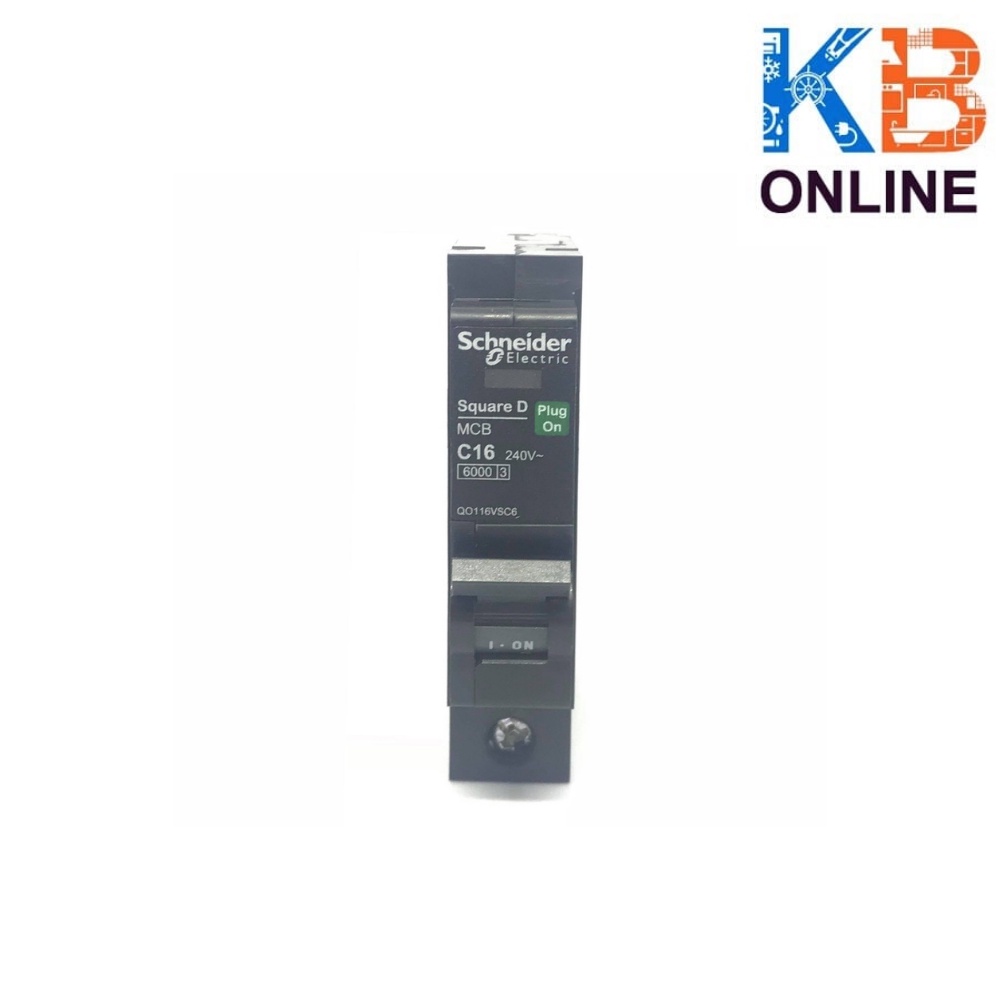 ลูกย่อยเซอร์กิตเบรกเกอร์ QO116VSC6T 1P 16A 240V 6KA