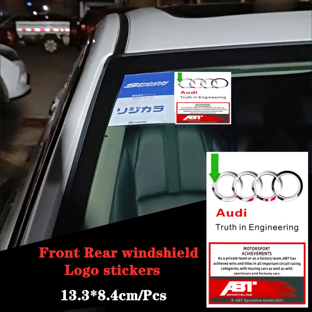 Audi กระจกไฟฟ้าสถิตสติกเกอร์เยอรมันดัดแปลงรูปลอกสําหรับ Audi S S3 S4 S5 S6 S7 S8 A1 A3 A4 A5 A6 A8 Q