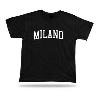 คอตต้อนคอกลมขายดี เสื้อยืดลําลอง แขนสั้น พิมพ์ลาย Milano Italy HFhncj31IHofdg45 สไตล์คลาสิกS-5XL