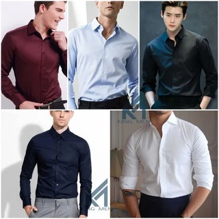 เสื้อเชิ้ตแขนยาว ทรงสลิม สไตล์เกาหลี สำหรับผู้ชาย รุ่น YX04