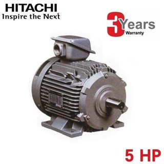 🔥 แท้ 100% ส่งเร็ว ถูกสุด🔥มอเตอร์ 3 เฟส 5 แรงม้า (3.7 KW.) HITACHI รุ่น TFO-K 4P IP44 (380V.) มอเตอ