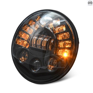 ไฟหน้า Led 7 นิ้ว 85W สําหรับ Jeep Wrangler Jk Tj Lj 1997-2018, พร้อม Drl, High/Low Beam, And Amber ไฟเลี้ยว 1 ชิ้น