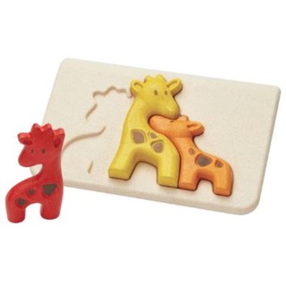 PlanToys 4634 Giraffe Puzzle จิ๊กซอว์ยีราฟ ของเล่นเสริมพัฒนาการ ของเล่นไม้  ของเล่นสำหรับเด็กอายุ 18 เดือนขึ้นไป