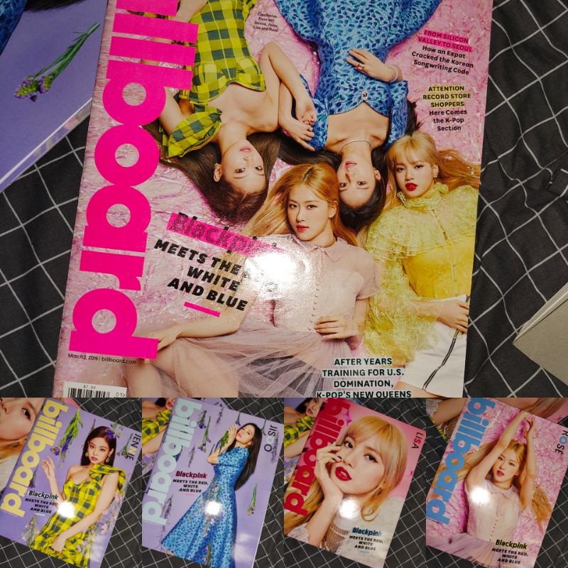 Billboard Magazine 2019 BLACKPINK Jennie Jisoo Lisa Rose (โปสเตอร์ Bonus)