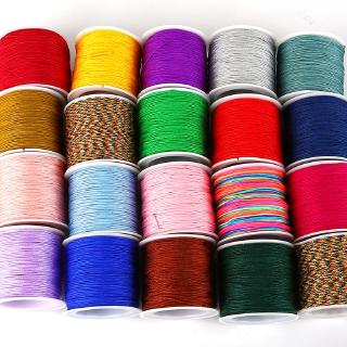 50M/lot 0.8 mm Nylon Cord Chinese Knot Macrame Cord Bracelet Braided String DIY Craft Tassels Beading String Weaving Thread