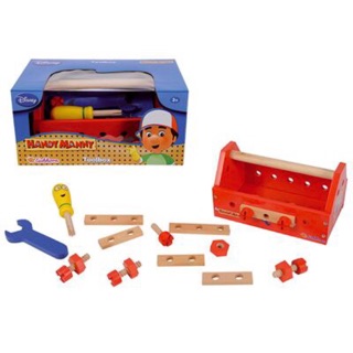 Kentoyshop ของเล่นไม้ชุดกล่องเครื่องมือช่าง Handy Manny Toolbox (Eichhorn)🔧🔨🔩⚙️🛠