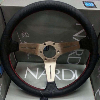 พวงมาลัย NARDI ก้านยก สีน้ำตาล รอบวง13.5นิ้ว