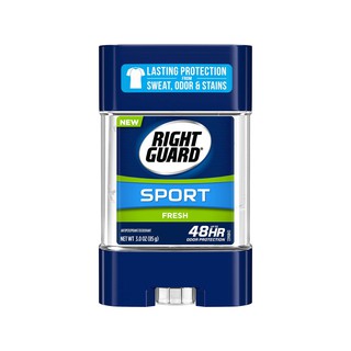 Right Guard Sport Antiperspirant / Deodorant 3 oz (85 g.) กลิ่น Fresh ระงับกลิ่นกายแบบเจลใส ระงับกลิ่นได้ดีเยี่ยมยาวนาน