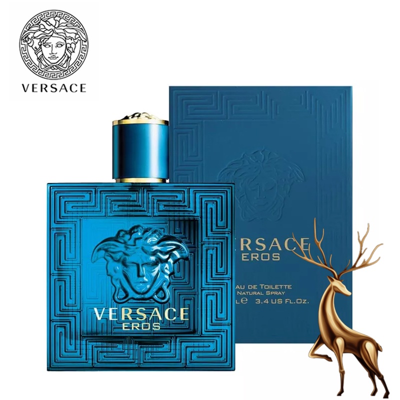 Versace Eros EDT 100ml เวอซาเช่ น้ำหอมสำหรับผู้ชาย/versace น้ําหอมแท้/น้ําหอม