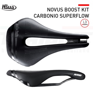 อานจักรยานเสือหมอบ SELLE ITALIA NOVUS BOOST KIT CARBONIO SUPERFLOW