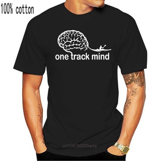 คอตต้อนคอกลมขายดี เสื้อยืดลําลอง แขนสั้น คอกลม พิมพ์ลาย One Track Mind Rowing Canoe Kayak Watersports เหมาะกับฤดูร้อน สํ