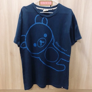 เสื้อยืด Rilakkuma ไซส์ L สีน้ำเงินเข้ม ซื้อที่ญี่ปุ่น ใส่ 2 ครั้ง