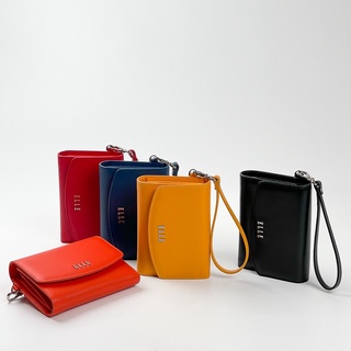 ELLE BAG | กระเป๋าสตางค์แบบสั้น 3 ทบ “THE COLORS” ทรงกะทัดรัด น้ำหนักเบา มีสายคล้องมือ มีให้เลือกถึง 5 สี | EWW552