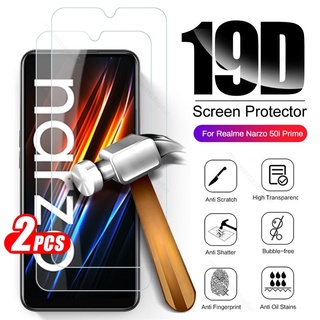 2PCS Full Cover Tempered Glass For Realme Narzo 50i Prime Screen Protector Explosion-proof HD Film On Realmi Narzo50i Prime 6.5"