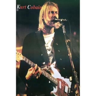 Kurt Cobain (l),โปสเตอร์วงดนตรีต่างประเทศ AM/EU