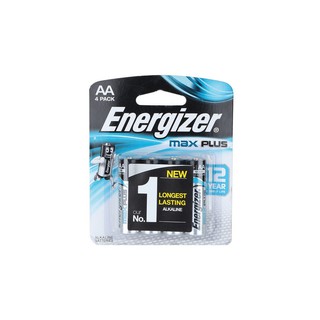 ถ่านอัลคาไลท์ AA ENERGIZER MAX PLUS BP4 | ENERGIZER | ENE MAX PLUS AA BP4 ถ่านไฟฉายและเครื่องชาร์จ งานไฟฟ้า วัสดุก่อสร้า