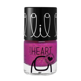 LITTLE HEART ยาทาเล็บเด็ก Sugar High 8ml. สีชมพูกลิทเทอร์ กลิ่นพีช