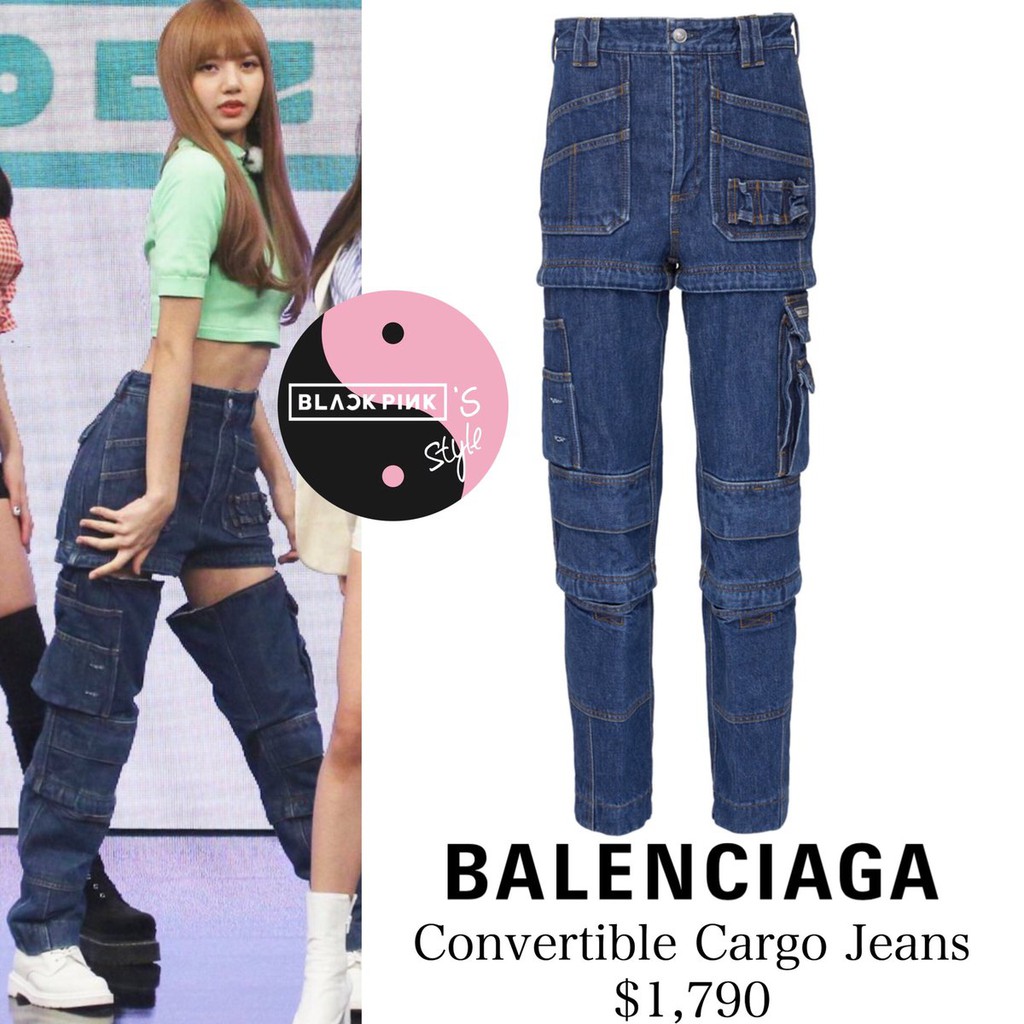 balenciaga convertible cargo jeans