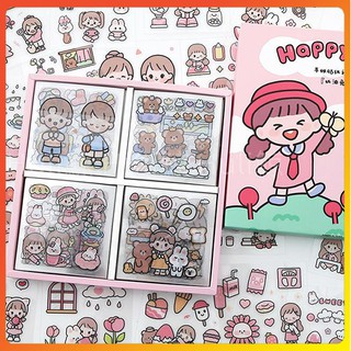 Cc Fashion Accessories # 【buy 50pcs get 1 pieces free】สติ๊กเกอร์กันน้ําสไตล์เกาหลี 100 แผ่น 0213