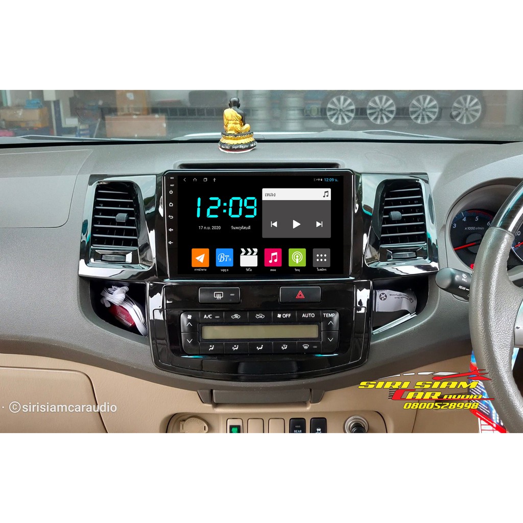 จอAndroid Fortuner&Vigo Champ 2012-2014 จอQLED 9นิ้ว  Applecarplay
