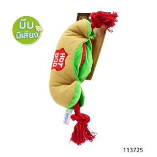 Kanimal Dog Toy ของเล่นสุนัข รูป Jumbo hotdog  (บีบมีเสียง) สำหรับสุนัขพันธุ์เล็ก-กลาง ขนาด L 42x9.5 ซม.