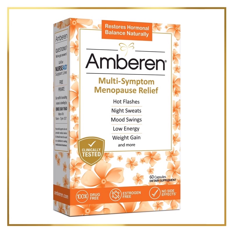 Amberen Multi-Symptom Menopause Relief วิตามินสำหรับวัยทอง