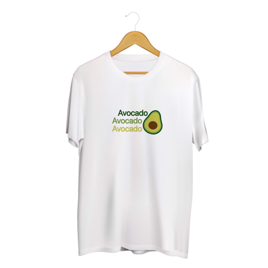 SINGHA T-Shirt เสื้อยืดกสรีนลาย Avocado