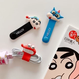 Cartoon Fashion Silicone Button Storage Cable Organizer Data Wire Headphone Line Protection Retainer