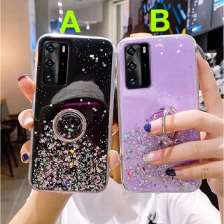 เคส-Oppo A54 A94 A74 Reno 5 A15 A93 A53 Reno4 A12 A92 A52 A31 A91 A5 2020 Reno 2f F11pro A7 Reno 2 A3S F9 F7 F5 A5S A1K A83 R9s A9 2020 A57 F1s With Ring Holder