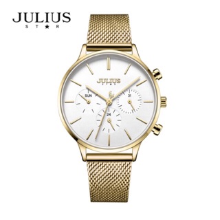 ⌚️New📍เเบรนด์📌julius 📍รุ่นjs-005 ราคาช็อป4350ลด40-45%สวยหรู