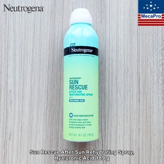 Neutrogena® Sun Rescue After Sun Rehydrating Spray, Hyaluronic Acid 189 g สเปรย์ บำรุงผิวหลังออกแดด ให้ความชุ่มชื้น